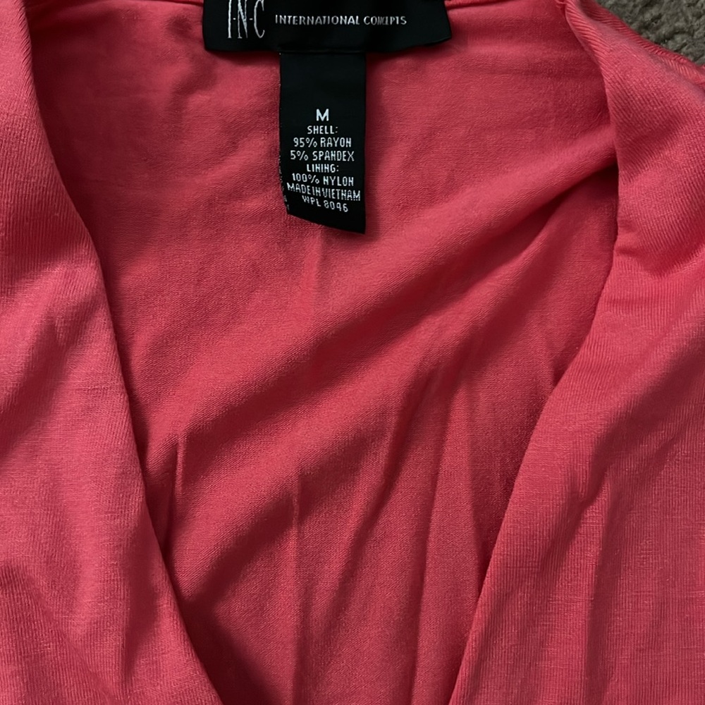 INC size, medium, black and pink tank top - Picture 3 of 7